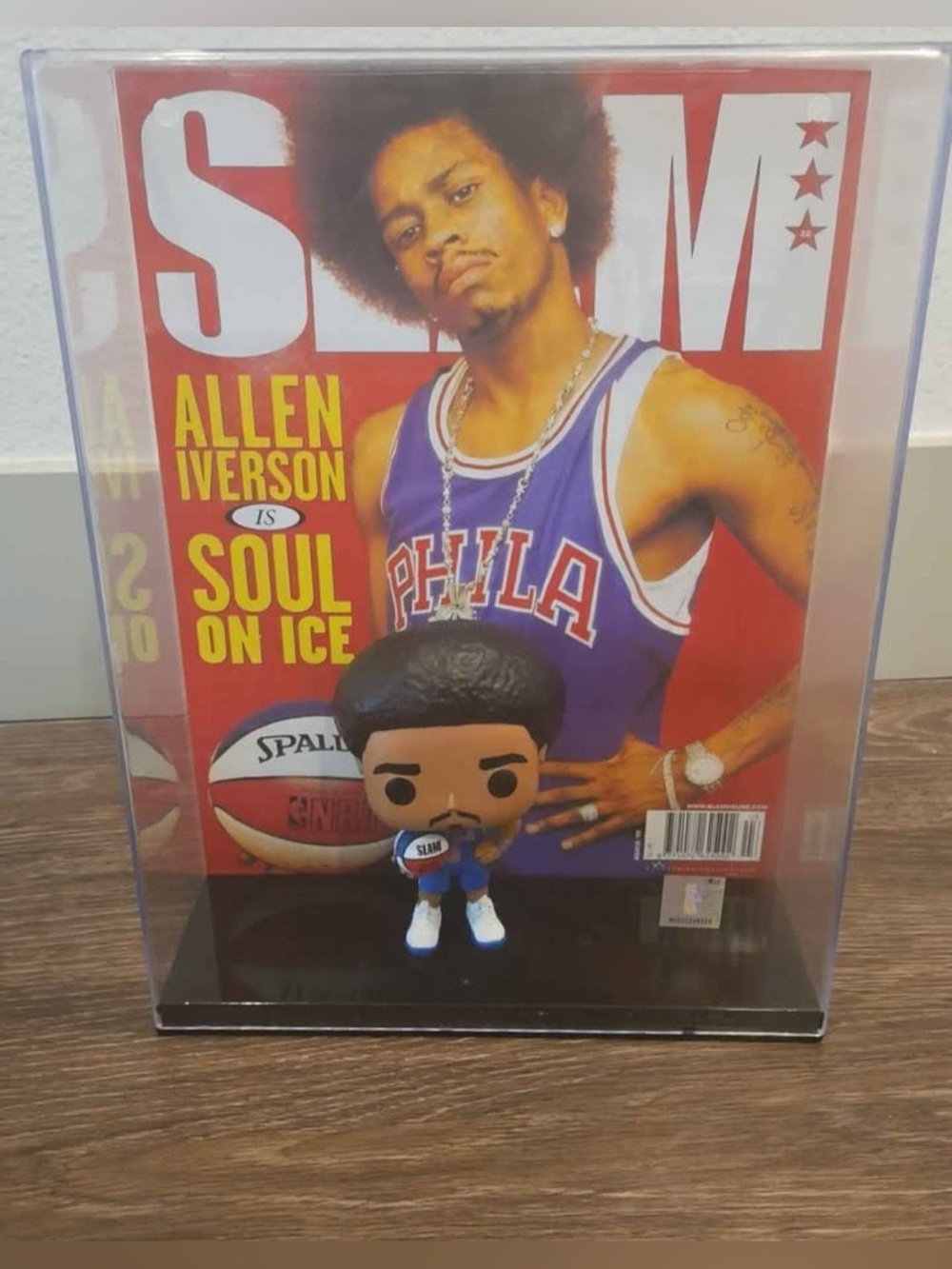 Allen Iverson Funko Pop Display/ Philadelphia 76ers/ #1/not packed